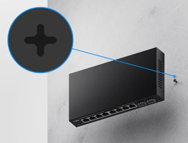 Cudy GS108ES2 V1.0 Switch 8× GbE, 2× 1.25G SFP Extend Mode VLAN Mode - Slika 4