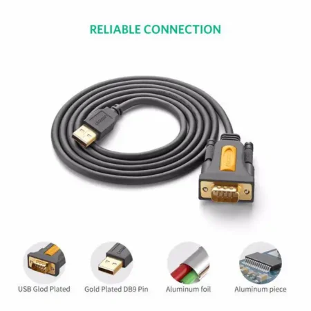 UGREEN CR104 Kabl-Adapter USB na DB9 RS-232 2m