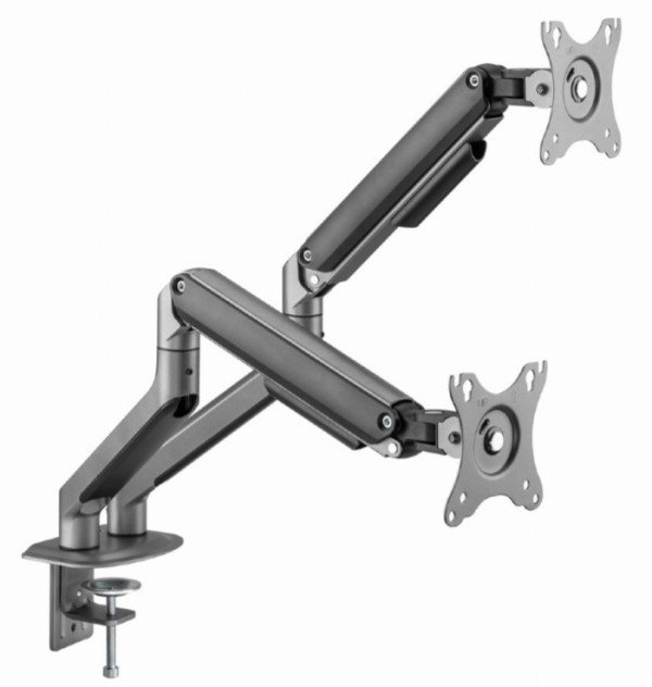 MA-DA2-05 Gembird Podesivi dupli stoni drzac za monitor, tilt, 17-32 max.9kg FO - Slika 4