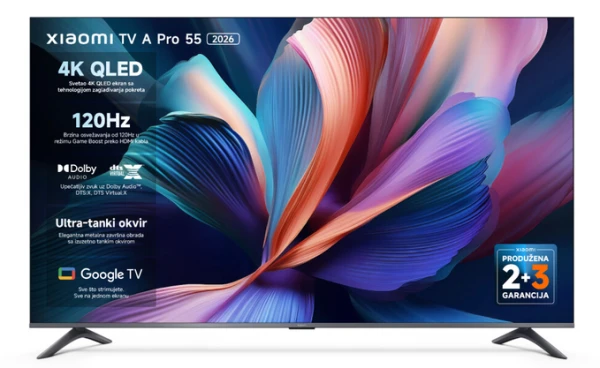 TV Xiaomi TV A55 2026 55inca, 4K, 3840 × 2160, Google TV Televizor - Slika 4