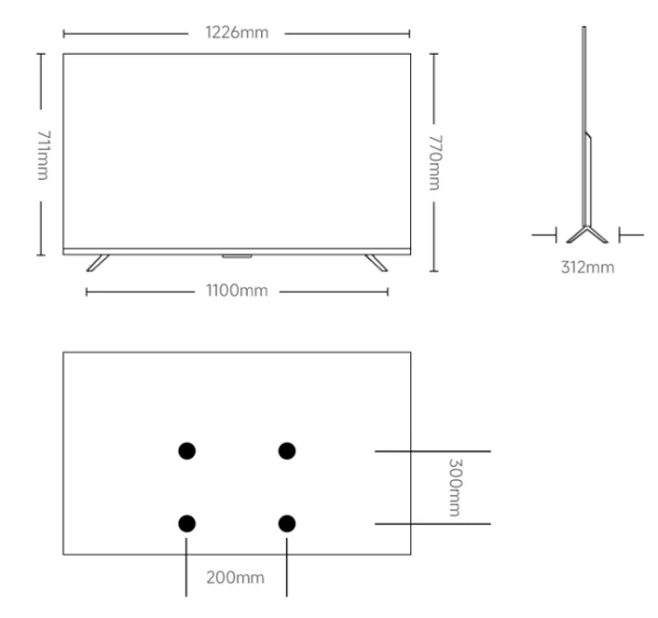 TV Xiaomi TV A55 2026 55inca, 4K, 3840 × 2160, Google TV Televizor - Slika 2