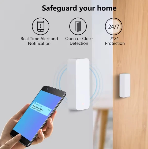 TUYA DW10, GMB Wi-Fi senzor za vrata i prozore - Smart Life, Alexa i Google Home - Slika 4