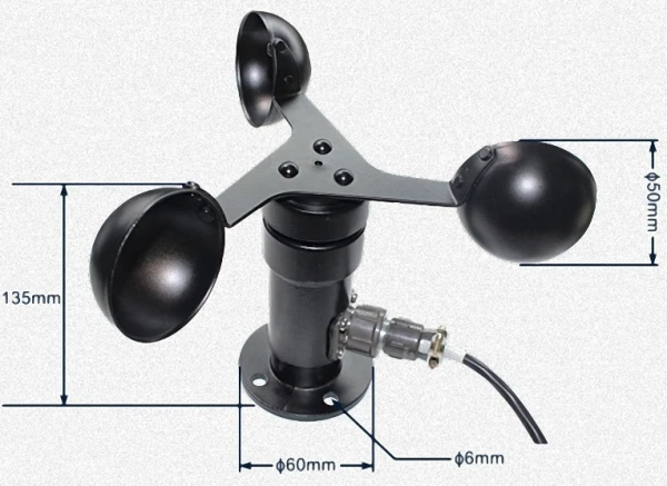 SMART-TUYA-SZ5386 Side GMB wireless outdoor wind speed sensor - Slika 2