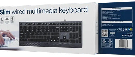 KB-MCH-06 Multimedijalna Slim tastatura  US-international